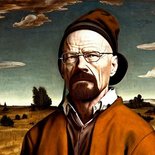 Image similar to Walter white, Renaissance painting