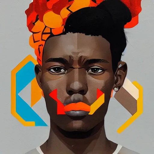 Image similar to Zulu profile picture by Sachin Teng, asymmetrical, Organic Painting , Matte Painting, geometric shapes, hard edges, graffiti, street art:2 by Sachin Teng:4