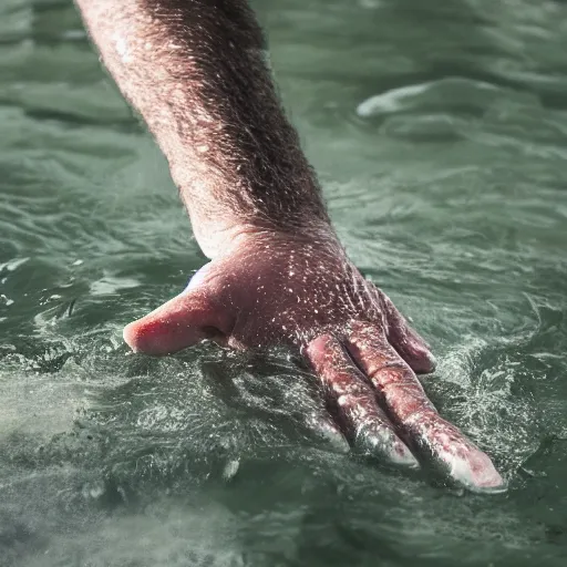 Image similar to desperate hand emerging from the water
