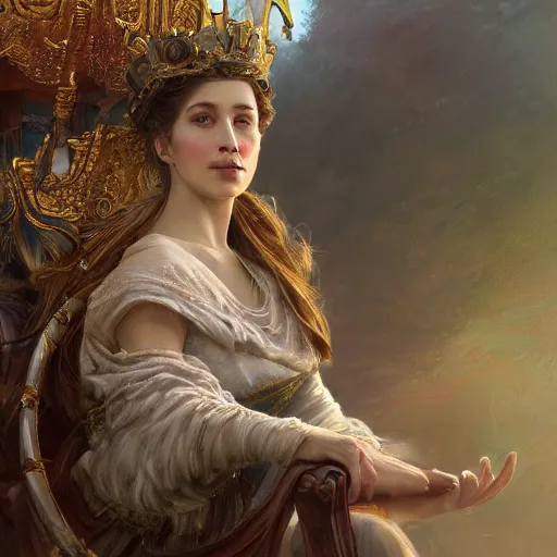 Image similar to epic portrait A beautiful king riding a carriage and waving, digital painting, artstation, concept art, soft light, hdri, smooth, sharp focus, illustration, fantasy, intricate, elegant, highly detailed, D&D, matte painting, in the style of Greg Rutkowski and Alphonse Mucha and artemisia, 8k, highly detailed, jurgens, rutkowski, bouguereau, pastoral, rustic, georgic, detailed concept art, illustration, colorful pastel, painting, detail, ultra detailed, digital art, 4K,