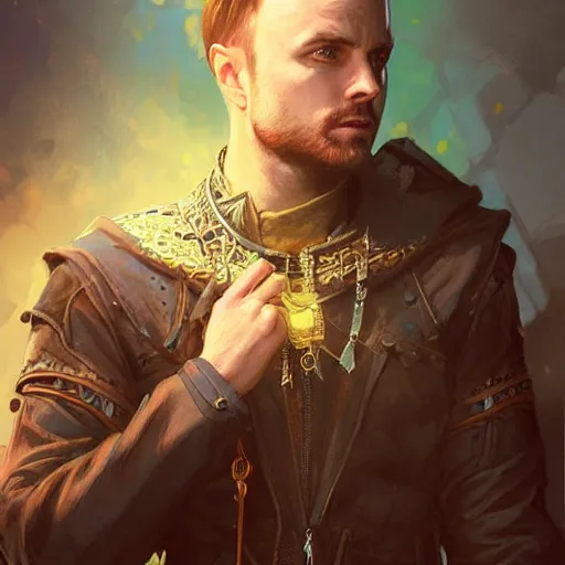 Prompt: jesse pinkman, d & d, fantasy, intricate, elegant, highly detailed, digital painting, artstation, concept art, matte, sharp focus, illustration, hearthstone, art by artgerm and greg rutkowski and alphonse mucha