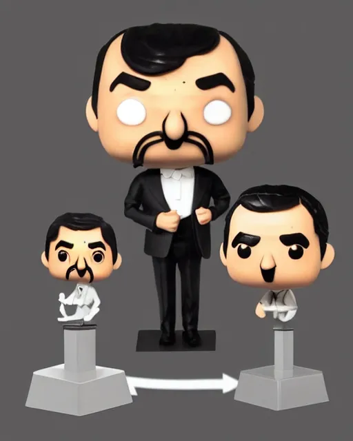 Image similar to mr bean as a funko pop!