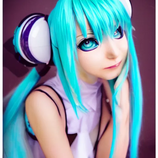 Image similar to Hatsune Miku by Babs Tarr