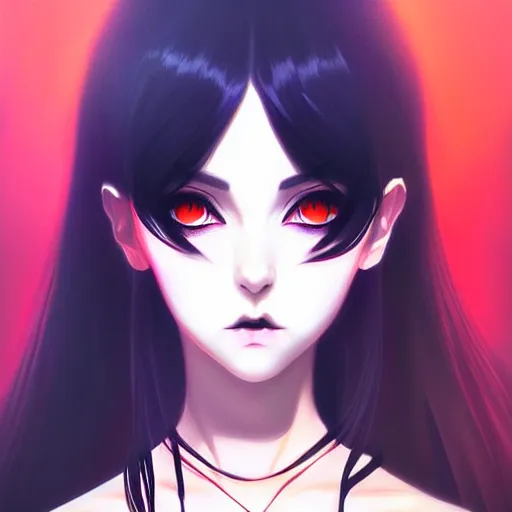 portrait of beautiful goth girl art by kuvshinov ilya | Stable ...