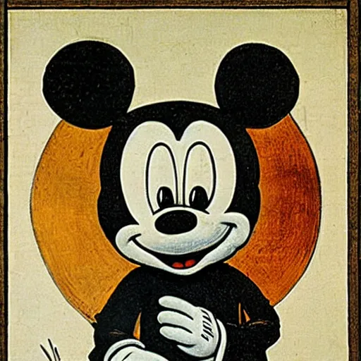 Image similar to micky mouse by hieronymus bosch,