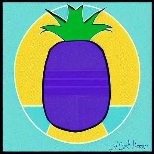 Image similar to rainbow pineapple. pop art.