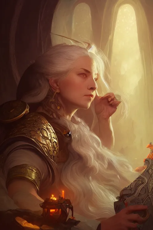 Image similar to photography of old wizard, deep focus, d & d, fantasy, intricate, elegant, highly detailed, digital painting, artstation, concept art, matte, sharp focus, illustration, hearthstone, art by artgerm and greg rutkowski and alphonse mucha