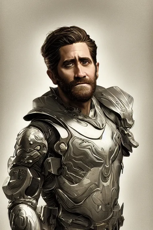 Prompt: jake gyllenhaal as a hero, digital painting, artstation, concept art, smooth, sharp focus, illustration, art by artgerm and donato giancola and Joseph Christian Leyendecker, Ross Tran, WLOP