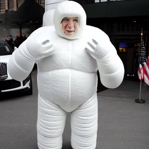 Image similar to trump as bibendum, Michelin man