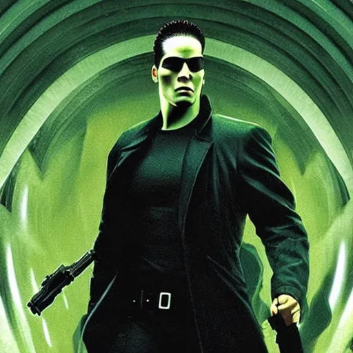 Image similar to the matrix artwork