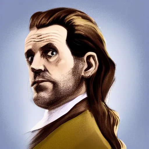 Prompt: A profile image of Nicholas Flamel as described in the books of Michael Scott, 4k, digital art