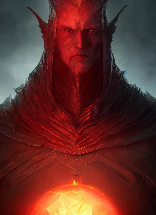 Prompt: crimson beherit, ultra detailed fantasy, elden ring, realistic, dnd character portrait, full body, dnd, rpg, lotr game design fanart by concept art, behance hd, artstation, deviantart, global illumination radiating a glowing aura global illumination ray tracing hdr render in unreal engine 5