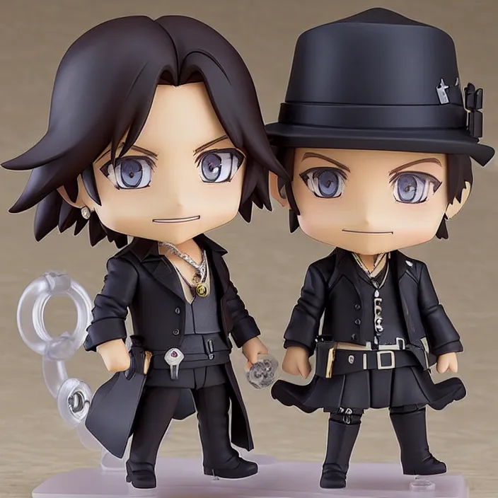 Prompt: [Johnny Depp], An anime Nendoroid of [Johnny Depp], figurine, detailed product photo