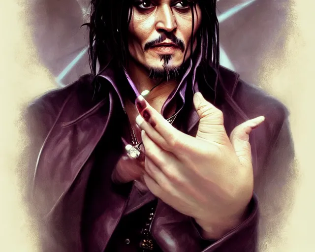 Prompt: photography of johnny depp as neo from matrix, deep focus, d & d, fantasy, intricate, elegant, highly detailed, digital painting, artstation, concept art, matte, sharp focus, illustration, hearthstone, art by artgerm and greg rutkowski and alphonse mucha