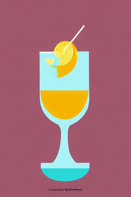 Prompt: minimalist boho style art of a cocktail, illustration, vector art