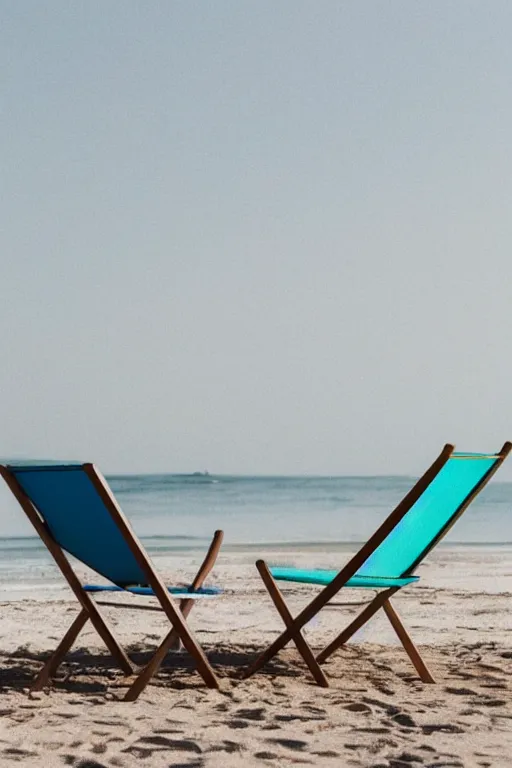 Image similar to minimalist boho style art of a beach chair