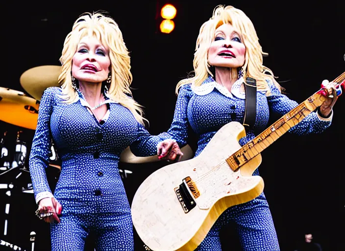 Prompt: photo still of dolly parton at the vans warped tour 2 0 1 8!!!!!!!! at age 3 6 years old 3 6 years of age!!!!!!!! stage diving into the crows, 8 k, 8 5 mm f 1. 8, studio lighting, rim light, right side key light