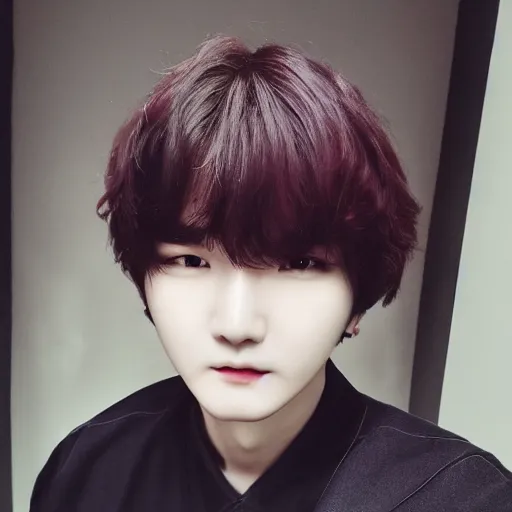 Image similar to : + REAL aesthetic selca of MIN YOONGI + 4K HD + VERY VERY UPSCALED