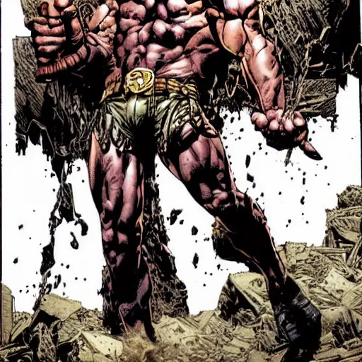 Image similar to gabriel angelos warcry by mike deodato