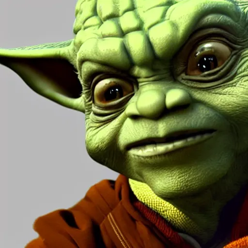 Image similar to Will Smith as Yoda, hyperdetailed, artstation, cgsociety, 8k