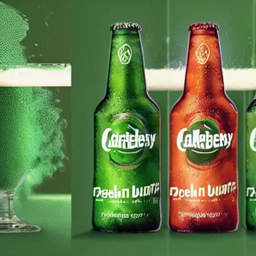 Image similar to advertisement of new Carlsberg beer with poop flavour