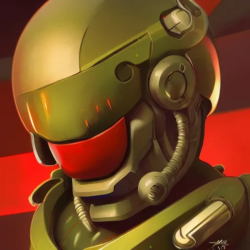 Image similar to doctor ivo robotnik as doomguy, socialist realism, highly detailed, digital painting, artstation, sharp focus, illustration, art by tan zi and ayanamikodon and alphonse mucha and wlop