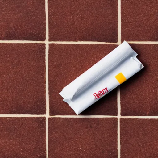 Image similar to a pack of cigarettes but it's bacons inside, product photography