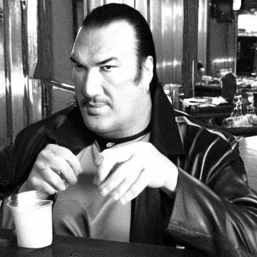 Image similar to steven seagal at a bar, very tired - c 0. 0 0 0 1