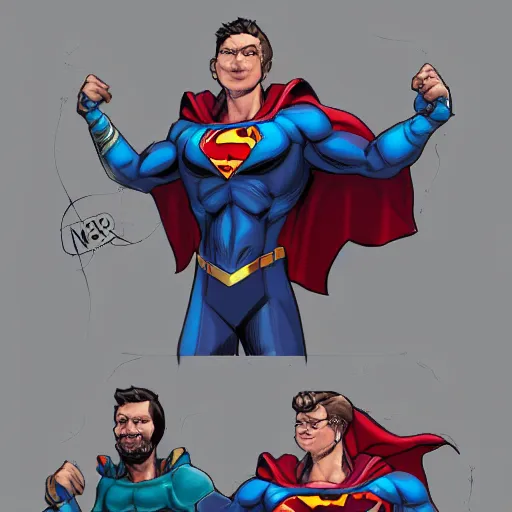 Prompt: superhero power up on chest, detailed, comic, artstation