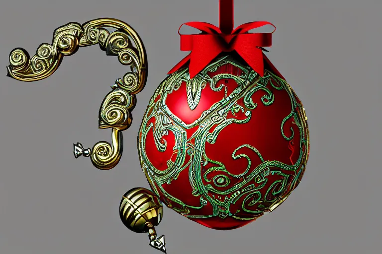 Prompt: a detailed concept art of a jingle bell, trending on artstation, digital art, 4 k, intricate