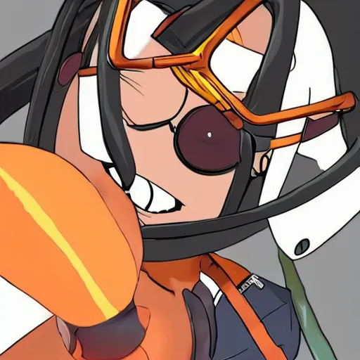 Prompt: nagatoro and gordon freeman fused