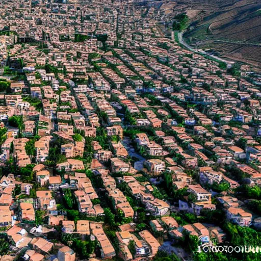 Image similar to Beqaa Lebanon, drone shot, realistic , 16k