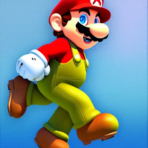 Image similar to super mario by h. r. geiger