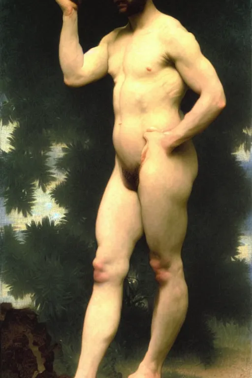 Image similar to portrait of a male astronaut, by bouguereau