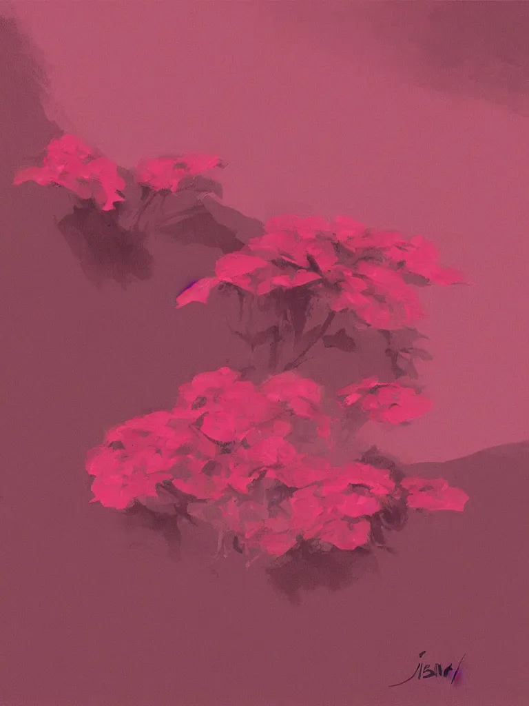 Image similar to red on pink by Disney Concept Artists, blunt borders, rule of thirds