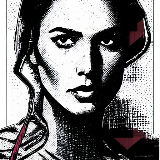 Image similar to portrait of gal gadot, by laurie greasley and james stokoe, 4 k