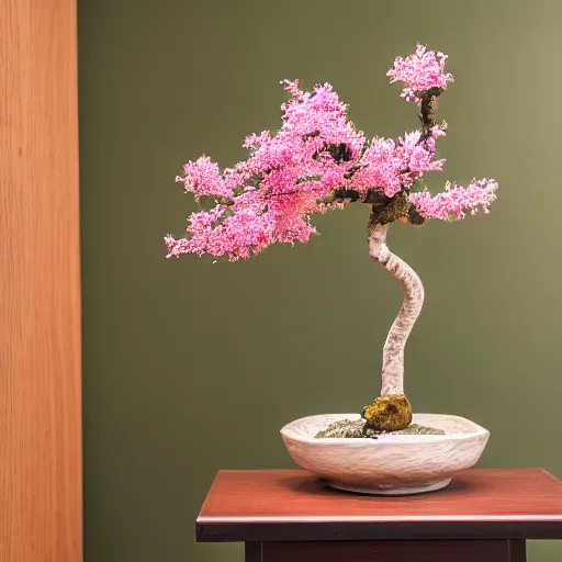 Image similar to a photo of 8k japanese Ikebana, sougetsu, wide angle, full body, sony a7r3, ultra detail, photorealistic, in simple background