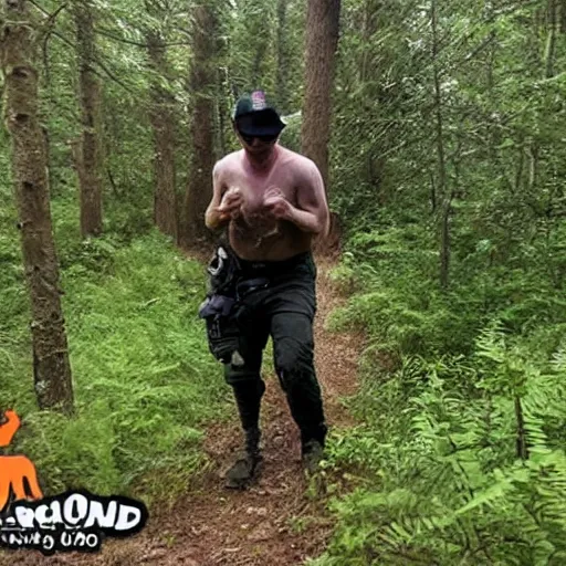 Prompt: reddit moderator caught on trail cam