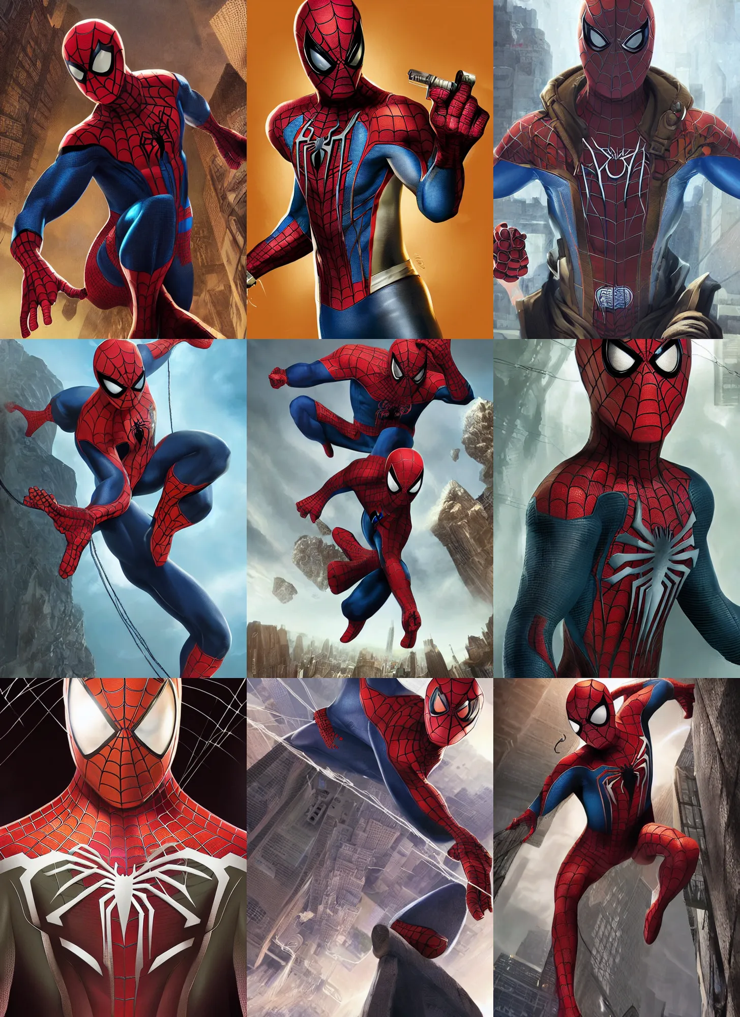 Prompt: Spiderman Apex Legends character digital illustration portrait design by, Mark Brooks and Brad Kunkle detailed, gorgeous lighting, wide angle action dynamic portrait