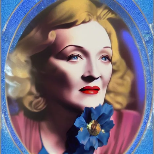 Prompt: portrait still of a young marlene dietrich, blue angel, photorealistic, 4 k, octane render, by wayne barlow, alphonse mucha,