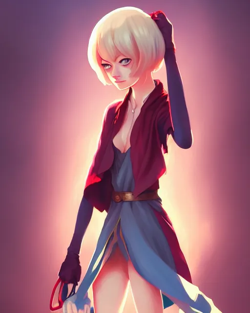 Image similar to emma stone as a mage, fantasy, portrait shinkai makoto studio ghibli studio key hideaki anno sakimichan stanley artgerm lau rossdraws james jean marc simonetti elegant highly detailed digital painting artstation pixiv