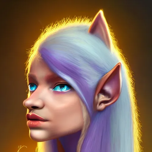 Prompt: indigenous elf with light blue eyes wearing a nose ring and long purple hair digital art, irina french, heraldo ortega, mandy jurgens, golden ratio, art canvas, award winning, masterpiece trending on artstation 8 k 1 5 0 mpx