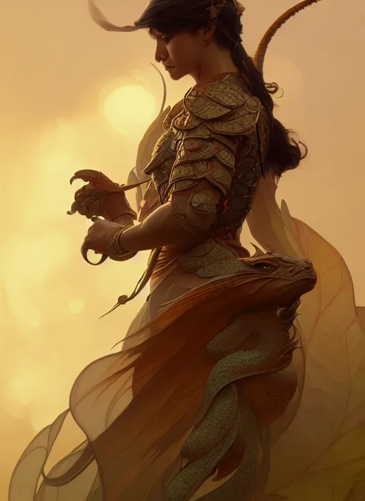 Image similar to young dragon turtle commander, intricate, elegant, highly detailed, digital painting, artstation, concept art, smooth, sharp focus, illustration, art by artgerm and greg rutkowski, moebius and alphonse mucha, 8 k