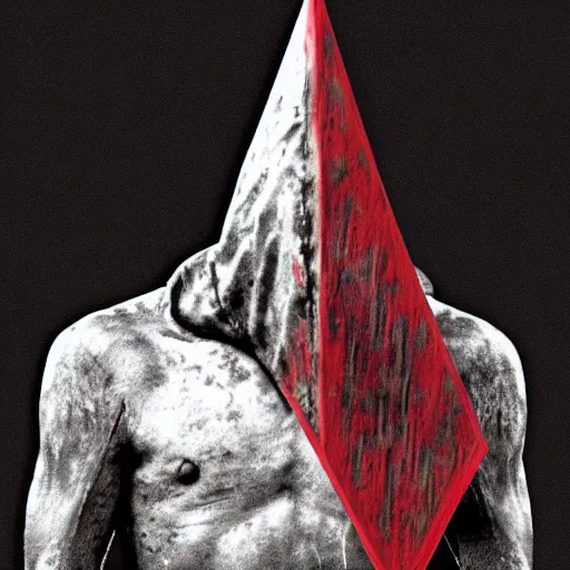 Image similar to silent hill pyramid head republican propaganda full frontal