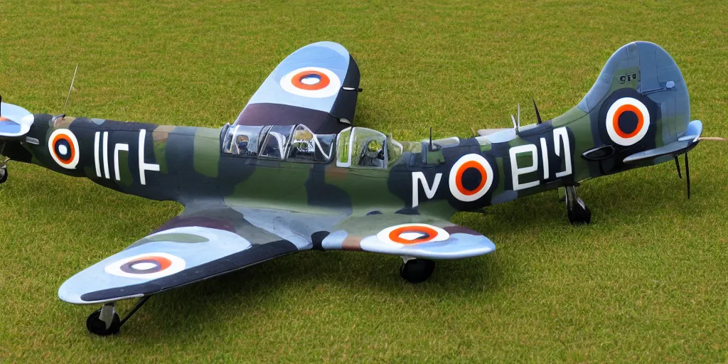 Prompt: spitfire mk vb, high detail, art,