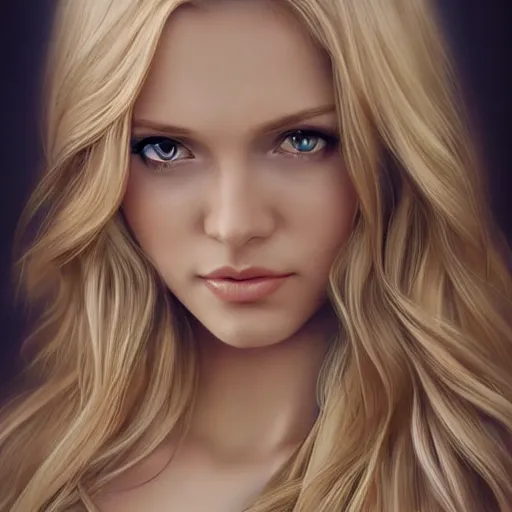Image similar to a gorgeous female with long blonde hair in the style of stefan kostic, realistic, full body, sharp focus, 8 k high definition, insanely detailed, intricate, elegant, art by stanley lau and artgerm