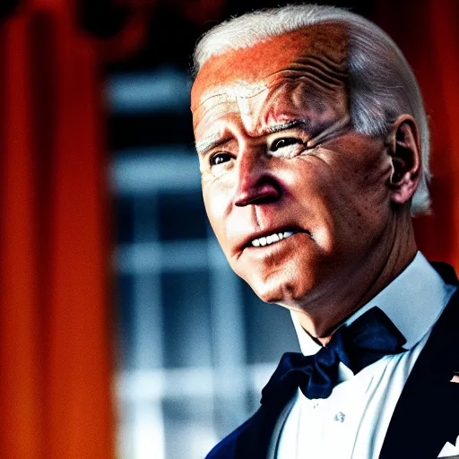 Image similar to joe biden as a pirate captain, film still, cinematic lighting