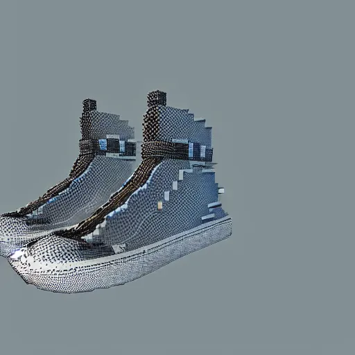 Image similar to balenciaga sneakers in minecraft, highly detailed, rim light, art, cinematic lighting, very coherent, hyper realism, high detail, 8 k