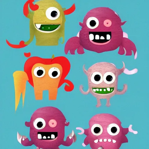 Image similar to cute monsters