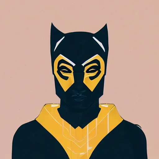 Prompt: BlackPanther profile picture by Sachin Teng, asymmetrical, Organic Painting , Matte Painting, meaningful, Powerful, geometric shapes, hard edges, graffiti, street art:2 by Sachin Teng:4